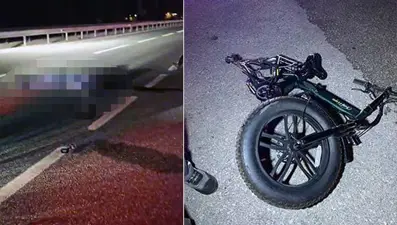 Bisikletli gencin feci ölümü