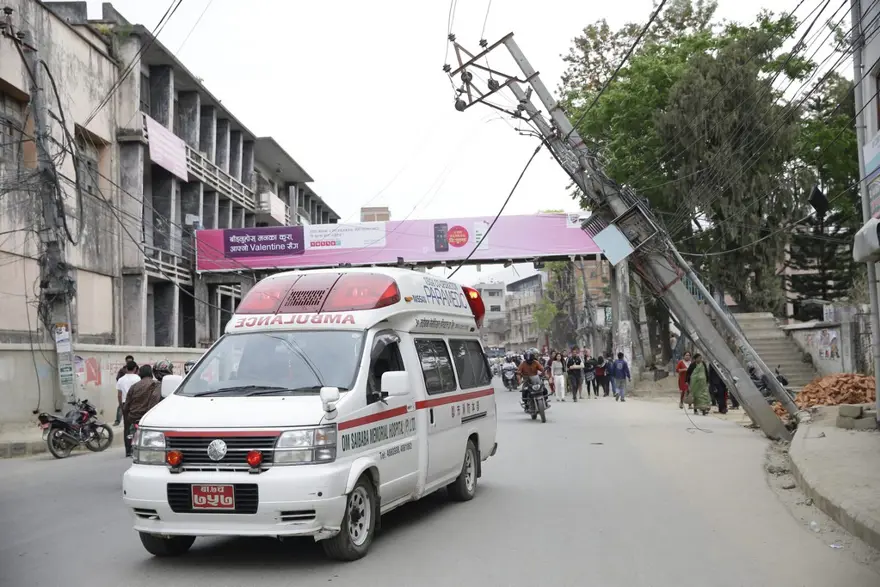 Nepal'de şiddetli deprem 53