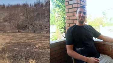 Kayıp gencin cesedi yanan ormanda bulundu