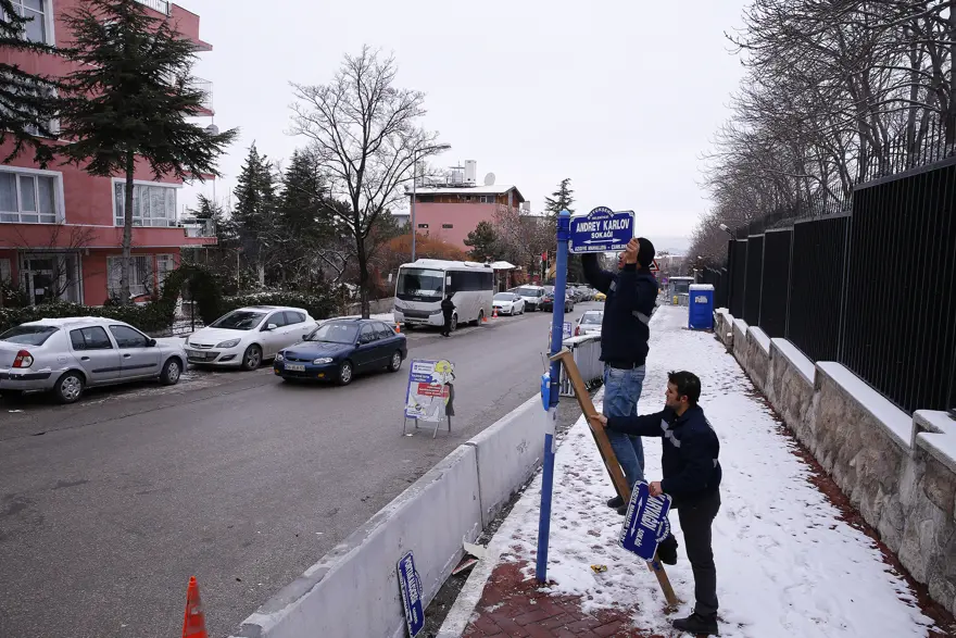 Rus Büyükelçi Karlov'un adı sokağa verildi 7