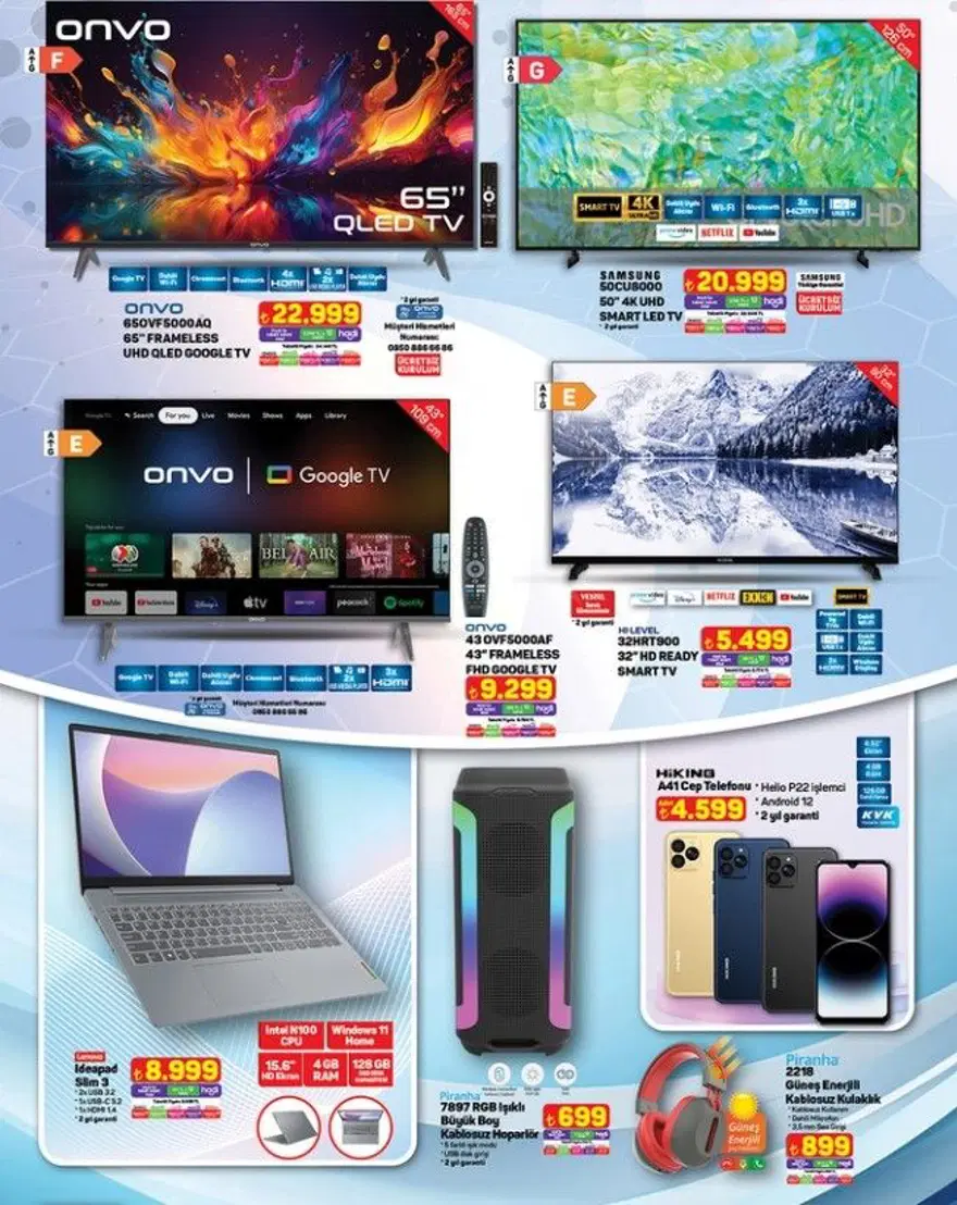 A101 aktüel katalog 26 Haziran Perşembe 2025: Bu hafta; Laptop, ışıklı kablosuz hoparlör, termosifon, dondurma makinesi, buharlı temizleyici geliyor 5 A101 aktüel katalog 26 Haziran Perşembe 2025: Bu hafta; Laptop, ışıklı kablosuz hoparlör, termosifon, dondurma makinesi, buharlı temizleyici geliyor 5