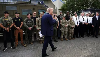 Trump Washington'da devriye gezecek