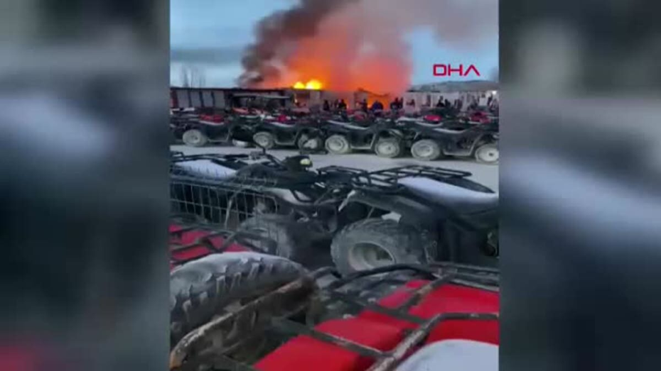  Kapadokya’da konteynerda yangın