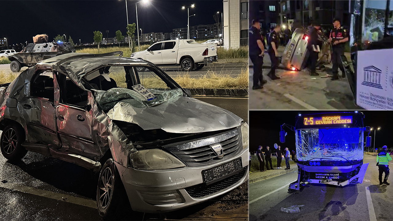 Diyarbakır'da feci kaza. 2 ölü, 3'ü ağır 5 yaralı