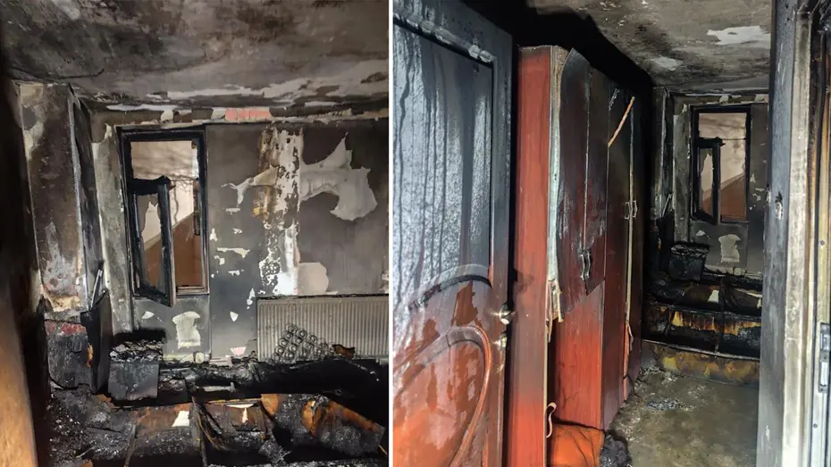 Otelde yangın paniği. 10 kişi hastaneye kaldırıldı