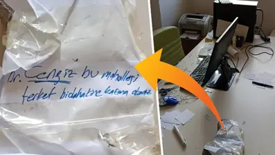 Aile sağlığı merkezine taşlı saldırı! Doktora taşa sarılı tehdit notu bıraktılar
