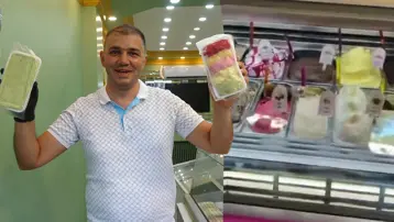 Topu 400 liraya satılan dondurmaya tepkiler bitmiyor. "Altın suyu koysa da olmaz"