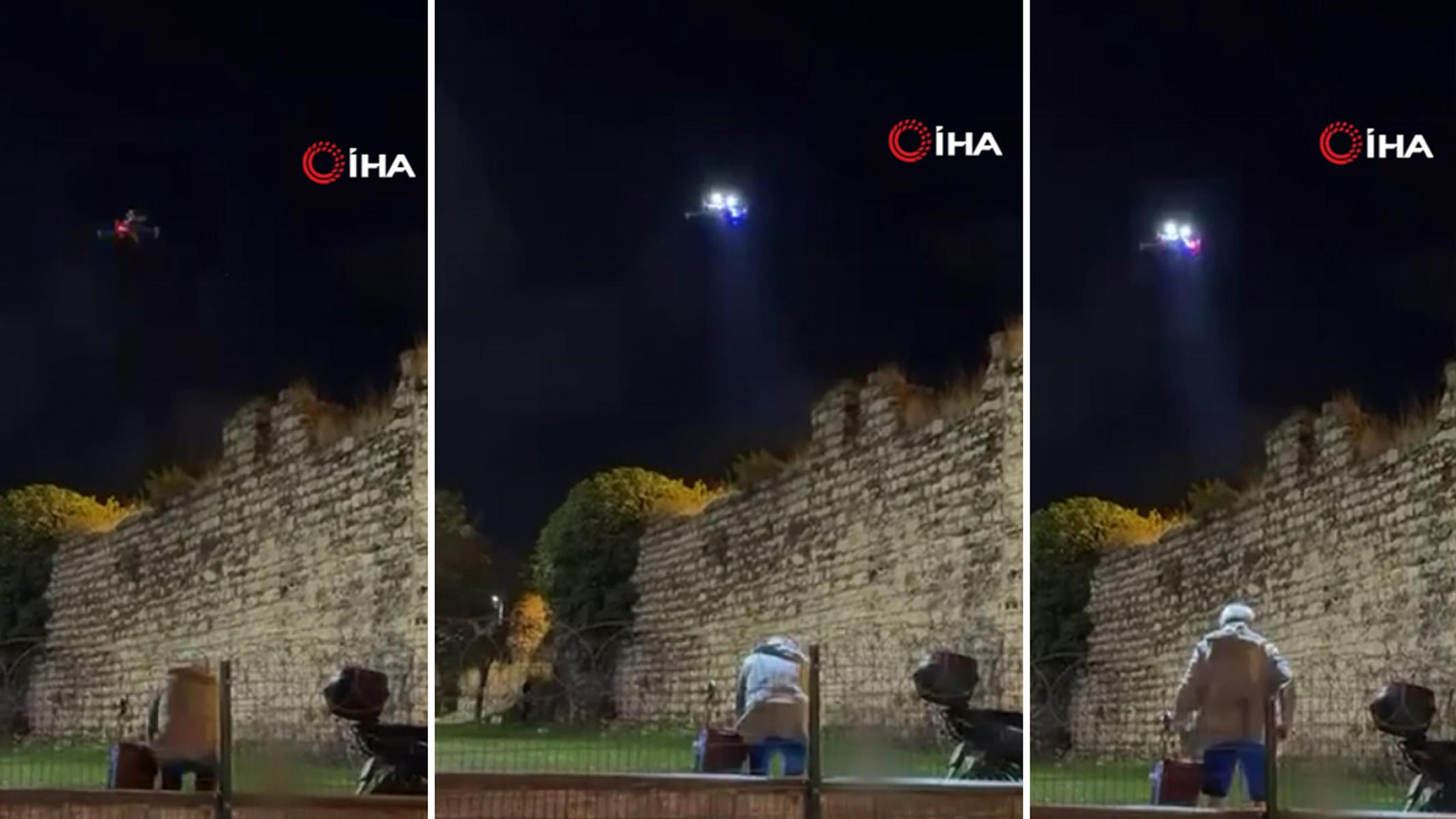 İstanbul'da drone ile denetim. "Derhal bu bölgeden ayrılın"