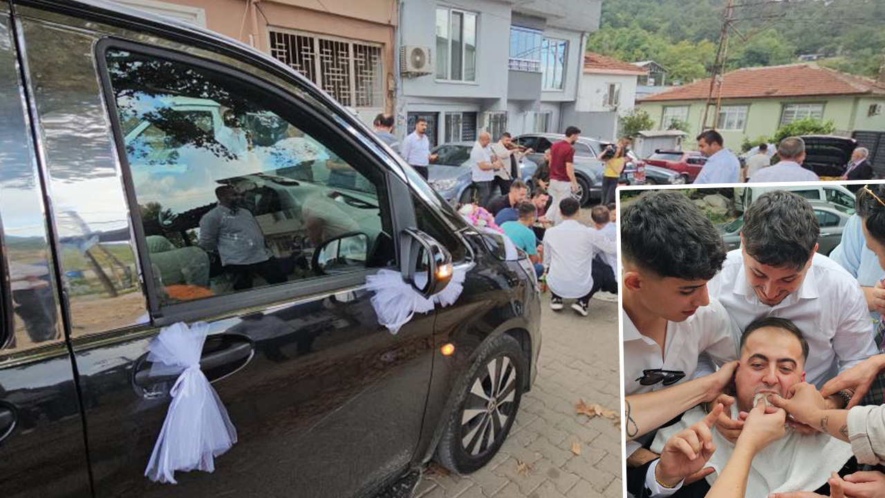 Bursa'da asırlık düğün geleneği. 200 metre yolu 4 saatte gittiler