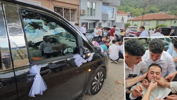Bursa'da asırlık düğün geleneği. 200 metre yolu 4 saatte gittiler