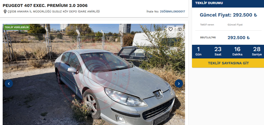 Kamu araçları 250 bin liraya satışta: Kamu araçları satış ihalesine nasıl girilir? (E-İhale giriş ekranı) 4