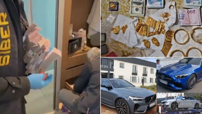 Balya balya paralar, altınlar ve lüks otomobiller... 39 şehirde büyük operasyon: 568 gözaltı