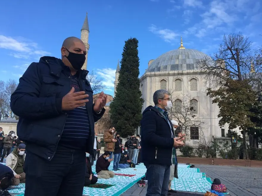 Cuma namazının ardından 'Yağmur duası' yapıldı 1