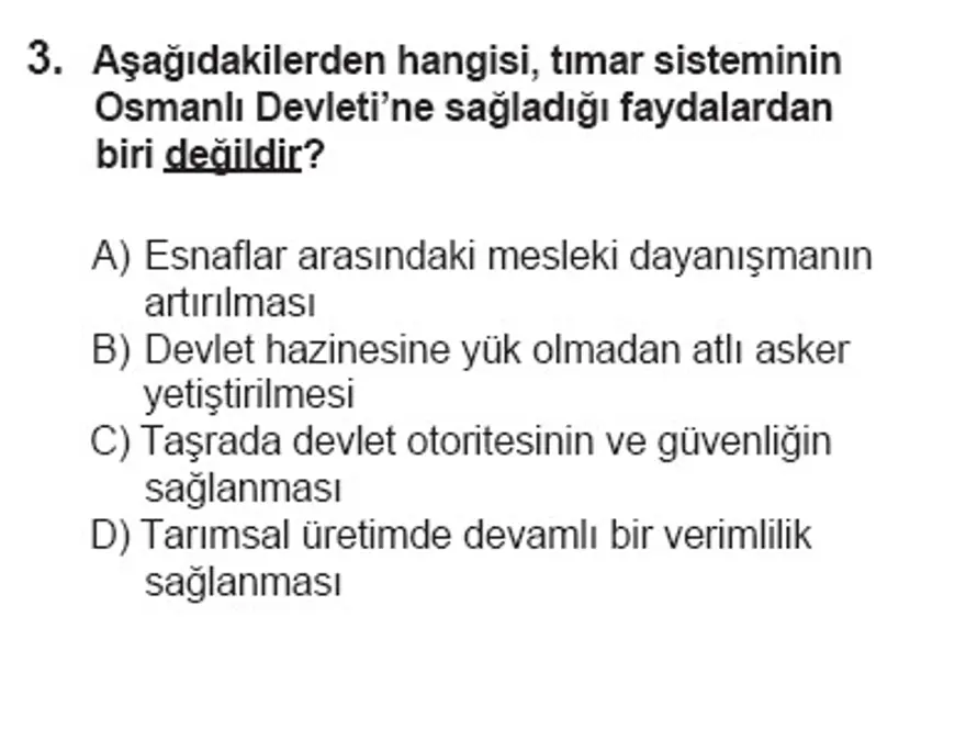 SBS 7. Sınıf Sosyal Bilimler Soruları 2