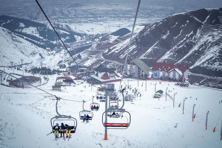 Palandöken'de hafta sonu yoğunluğu 16