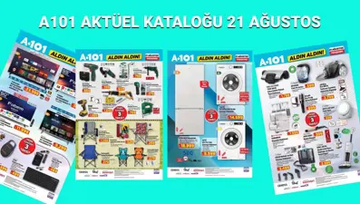 A101 21 Ağustos aktüel ürünler kataloğu: Notebook, süpürge, kamp ürünleri ve beyaz eşya geliyor