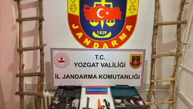 Yozgat'ta izinsiz kazıya 4 gözaltı