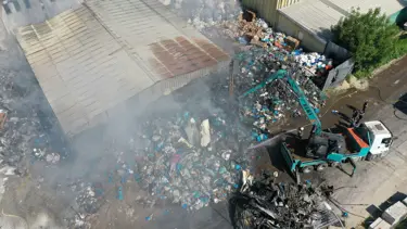 Eskişehir'de tesisi küle çeviren yangın