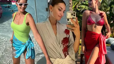 Fahriye Evcen'den yaza veda pozları