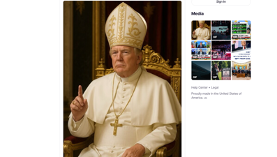 Trump, Papalığa da el attı: Kendi fotoğrafını paylaştı