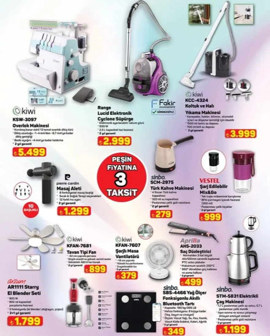 A101 aktüel 10 Temmuz kataloğu: A101 marketlere TV, beyaz eşya, süpürge, karavan, motosiklet ve bisiklet geliyor 7 A101 aktüel 10 Temmuz kataloğu: A101 marketlere TV, beyaz eşya, süpürge, karavan, motosiklet ve bisiklet geliyor 7