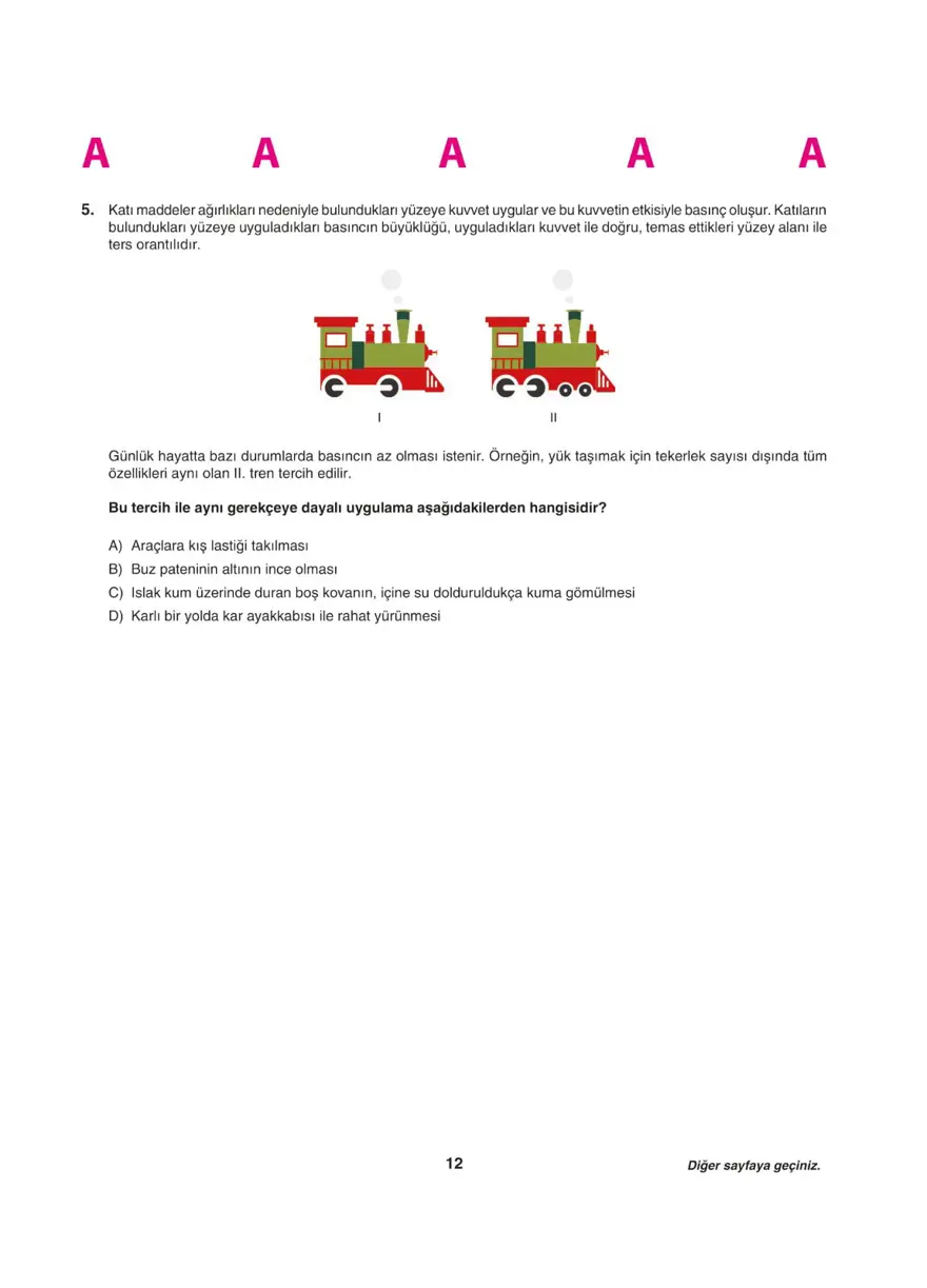 Uğur Okulları LGS deneme sınavı (Sayısal bölüm) 11