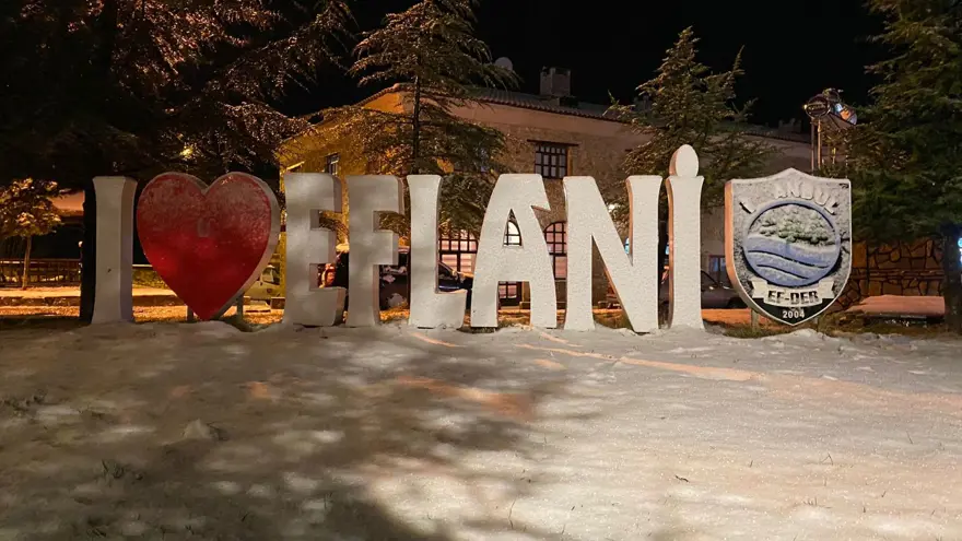 KARABÜK'ÜN YÜKSEK KESİMLERİNE KAR YAĞDI 21