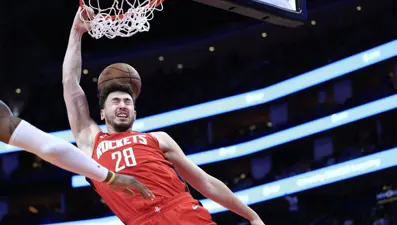 NBA'de Alperen Şengün'den double-double: 31 sayı, 12 ribaunt, 7 asist, 2 top çalma, 1 blok