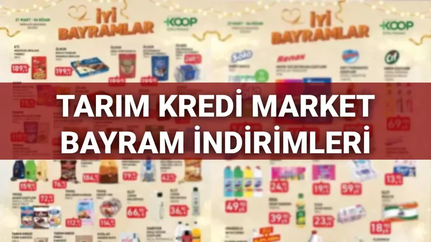 Tarım Kredi Kooperatif Market 25 Mart-4 Nisan indirimli ürünler listesi: Kahve, bayram şekeri, çikolata, kolonya, kağıt havlu ve temizlik ürünleri bugün satışta 