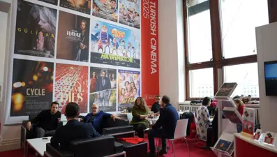 Berlin Film Festivali'ndeki Türkiye standına yoğun ilgi