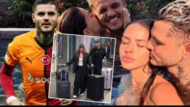 Icardi ile sevgilisi yola çıktı: Rötarlı olarak kampa katılacak