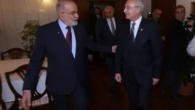 Kılıçdaroğlu'dan Saadet Partisi'ne ziyaret