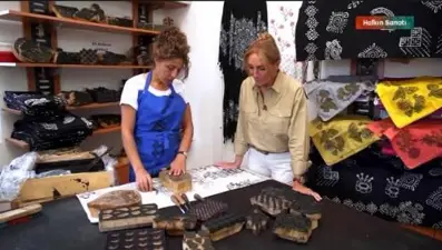 Tahta baskı tekniği kumaşla nasıl buluşuyor? (Halkın Sanatı)