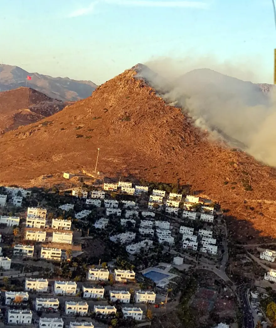 Bodrum'da yangın 7