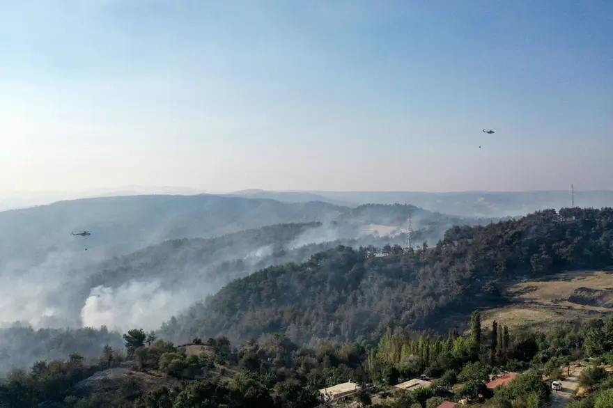 Çanakkale'de orman yangını kontrol altında 35
