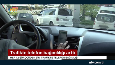 Her 12 sürücüden biri telefon bağımlısı... (Trafikte telefon bağımlılığı arttı)