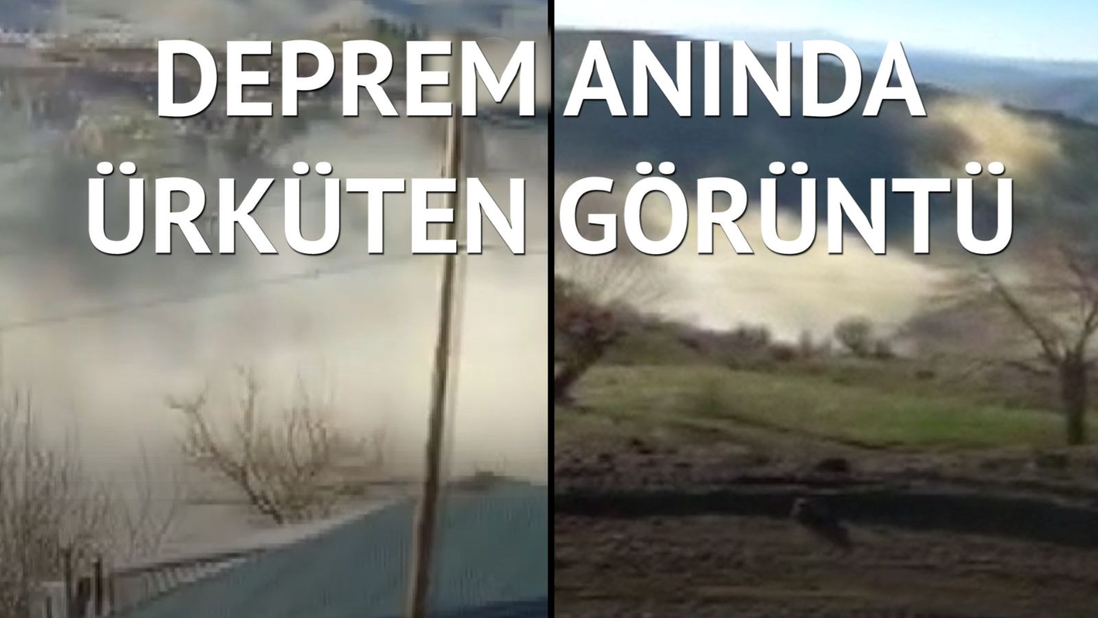 Malatya’da deprem anında ürküten görüntü