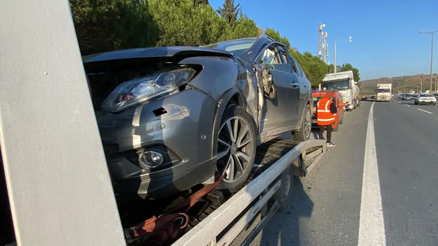 Kimyasal madde yüklü tanker kaza yaptı Kimyasal madde yüklü tanker kaza yaptı