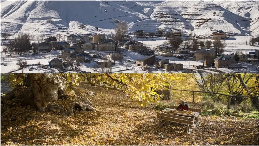 Tunceli'nin dağlarında kış, ovalarında sonbahar havası yaşanıyor Tunceli'nin dağlarında kış, ovalarında sonbahar havası yaşanıyor