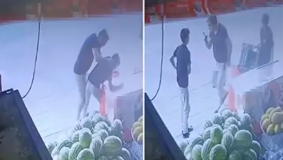 Bekçiden, 15 yaşındaki market çırağına dayak