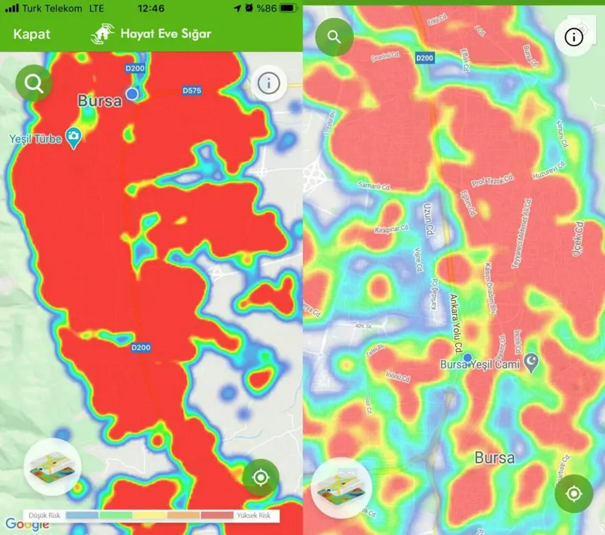 Bursa'nın risk haritası 3 ayda kırmızıya döndü 7