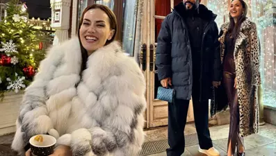 Moskova'ya gittiler: Fahriye Evcen ile Burak Özçivit aşka geldi