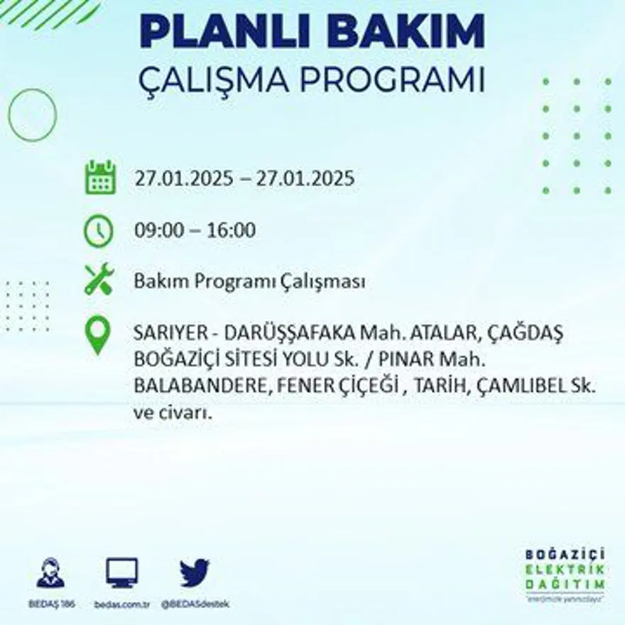 İstanbul'un birçok ilçesinde elektrik kesintisi: Avcılar'da elektrikler ne zaman gelecek? BEDAŞ kesinti programı 34