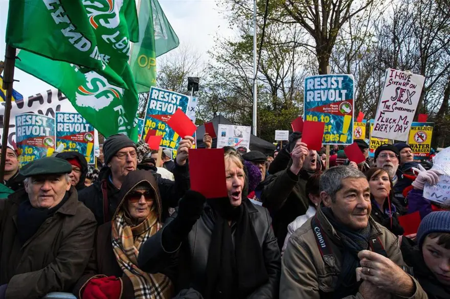İrlanda'da protestosu 5