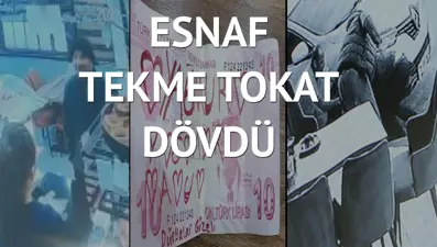Pastane sahibinin kızını taciz eden adama meydan dayağı