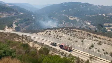 Suriye sınırında yangın teyakkuzu