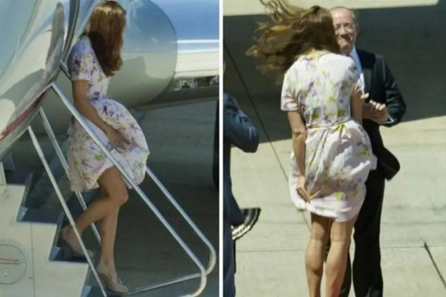 Düşes Kate yine rüzgarın azizliğine uğradı 21 Düşes Kate yine rüzgarın azizliğine uğradı 21