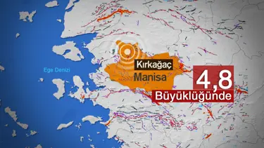 SON DAKİKA: Manisa'da 4,8 büyüklüğünde deprem