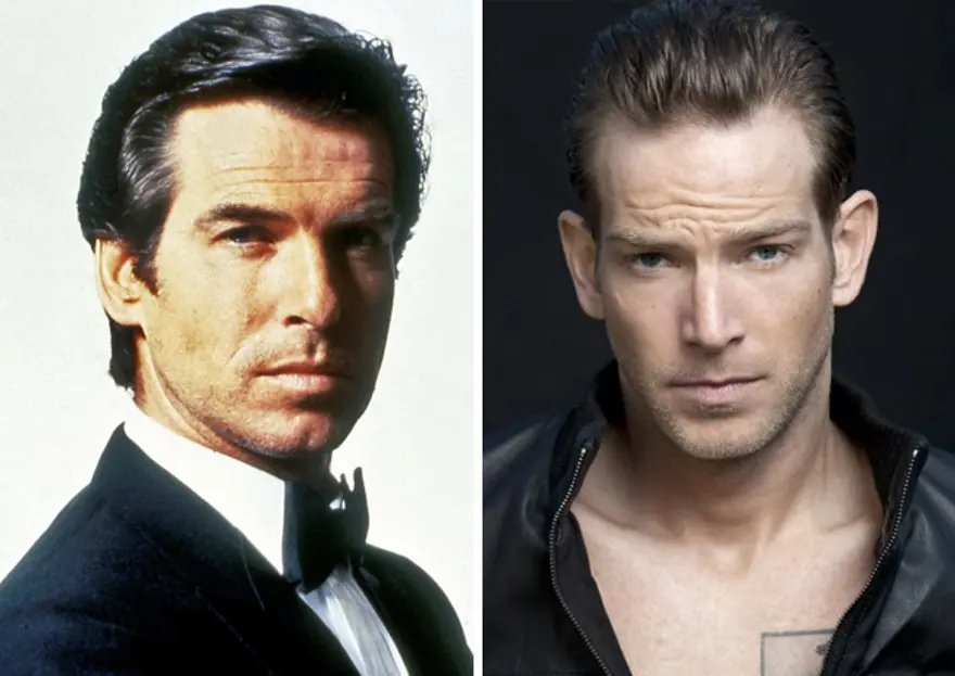 Pierce Brosnan (42 yaşındayken) ve oğlu Sean Brosnan (32 yaşında) 4