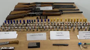 Denizli'de silah kaçakçılığı operasyonu: 2 gözaltı